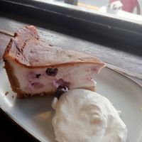 Blueberry cheesecake at Mina Maria in Newtown