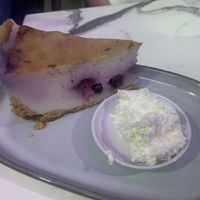 Baked cheesecake - tasted a lot like tofu tbh  at Mina Maria in Newtown
