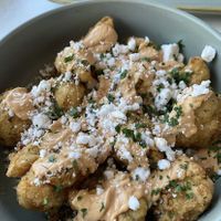 Fried cauliflowerr  at Mina Maria in Newtown