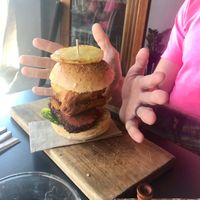 Vegan burger  at Vondel in Devonport