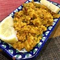 Paella style rice dish.  at El Piano in Granada