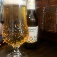 Alhambra beer - when near Alhambra!!!  at El Piano in Granada