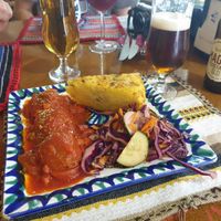 Tortilla with meatballs at El Piano in Granada