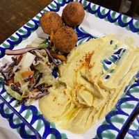 Falafel and hummus  at El Piano in Granada