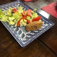 Kroketten van champignon en spinazi  at El Piano in Granada