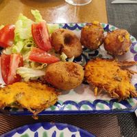 Fried platter at El Piano in Granada
