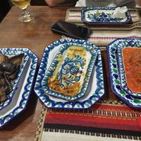 Aubergine (sweet) and meatballs at El Piano in Granada