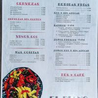 Drinks Menu at El Piano in Granada