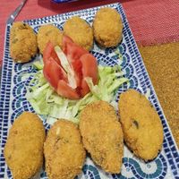 Large croquettes plate at El Piano in Granada