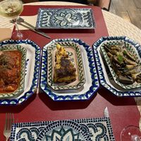‘Meatballs’, Spanish omelette, aubergines  at El Piano in Granada