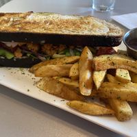 Chick & Sammy at Gia Vegan Pastries in San Pedro