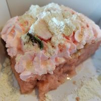 Pink tres leches at Gia Vegan Pastries in San Pedro