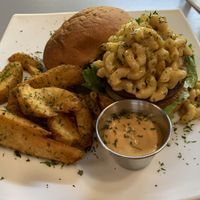 Mac and cheese  at Gia Vegan Pastries in San Pedro