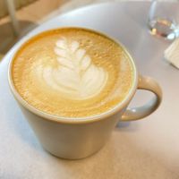 Coffee love! at Gia Vegan Pastries in San Pedro