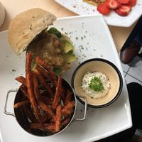 Sandwich de Soya agridulce at Gia Vegan Pastries in San Pedro