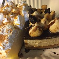 Key lime pie and snickers pie! at Gia Vegan Pastries in San Pedro