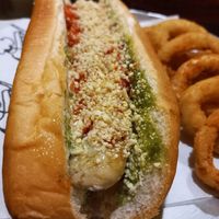 Delicioso cachorro quente! at Paprica Vegan in Curitiba