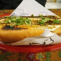 Garlic Hotdog at Paprica Vegan in Curitiba