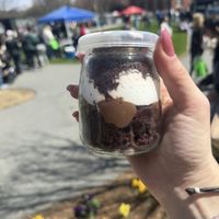 Gluten free vegan cake jar   at Celebrated in Richmond