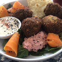 Falafel bowl  at Chaya & Cacao in Isla Mujeres