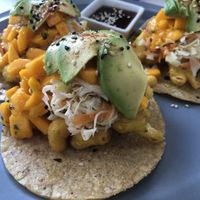 Cauliflower tacos  at Chaya & Cacao in Isla Mujeres