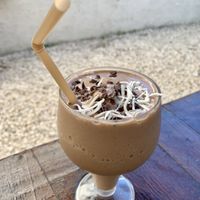 Maca maca smoothie   at Chaya & Cacao in Isla Mujeres