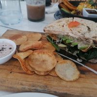 Breakfast sandwich at Chaya & Cacao in Isla Mujeres