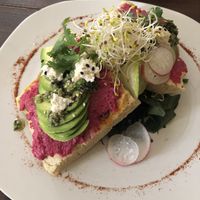 Avocado Toast  at Chaya & Cacao in Isla Mujeres