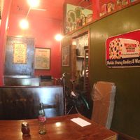 small seating area at World Pizza in Seattle