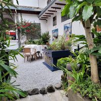 Outside sitting at Oraibi in Otavalo