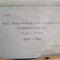 Opening hours - October 2022 at Oraibi in Otavalo