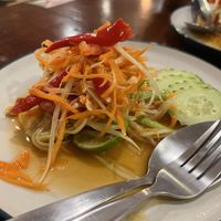 vegan papaya salad 🌶   at Dara Kitchen in Koh Samui