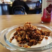 Granola with yogurt and fruit at VG in Corsica