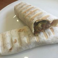 Vegan falafel and salad wrap at Juicy Shakes in Bournemouth