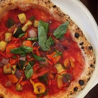 vegan roasted peppers special at Paesano Pizza in Glasgow