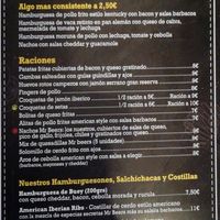 Menu 2 at Mr. Beer's in Roquetas De Mar