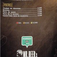 Menu 3 at Mr. Beer's in Roquetas De Mar