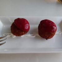 quinoa *meatballs* at Mr. Beer's in Roquetas De Mar