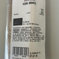 vegan brownie  at EkoPlaza - Stationsweg in The Hague