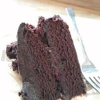 Chocolate and cherry cake at Second Cup in Birmingham