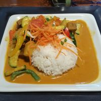 Yellow curry with seitan at Mishio - Stadelhoferstrasse in Zurich