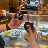   at Gelateria Scimmia Factory in Naples