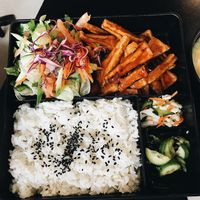 Teriyaki Tofu Bento Box at Atch-Kotch in Hollywood