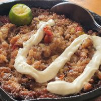 Mushroom sisig at Sentro Botanikos Eco-Farm in Cavite