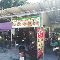 Outside at Lin's Thai Vegetarian Kitchen in Koh Phangan