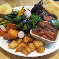 Big vegan breakfast at Manna Lane in Mooroolbark