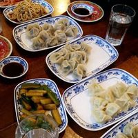 Dumplinds and sides  at Zhonghua Traditional Snacks in Cambridge
