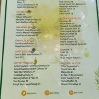 Menu (available in Turkish and Kurdish) at Gabo Kitchen in Diyarbakir