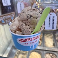 Biscoff & Honeycomb + Hazelnut Stracciatella  at Udderlicious in London