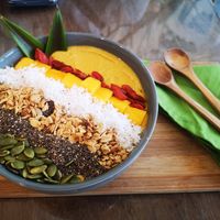 Antioxidant Orange Smoothie Bowl at Taste El Nido in El Nido